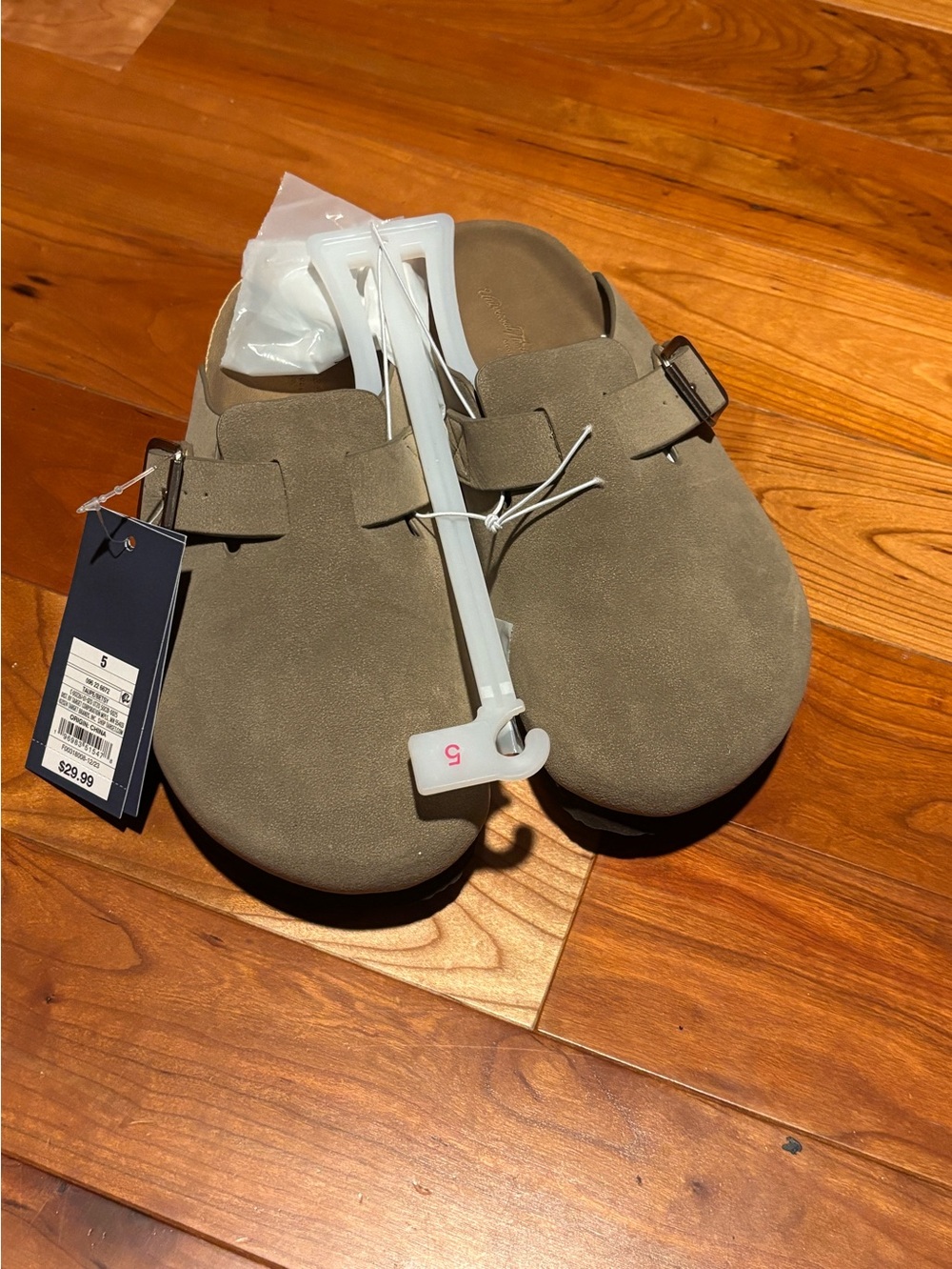 Cat & Jack Kids Taupe Suede Slip-On Clog